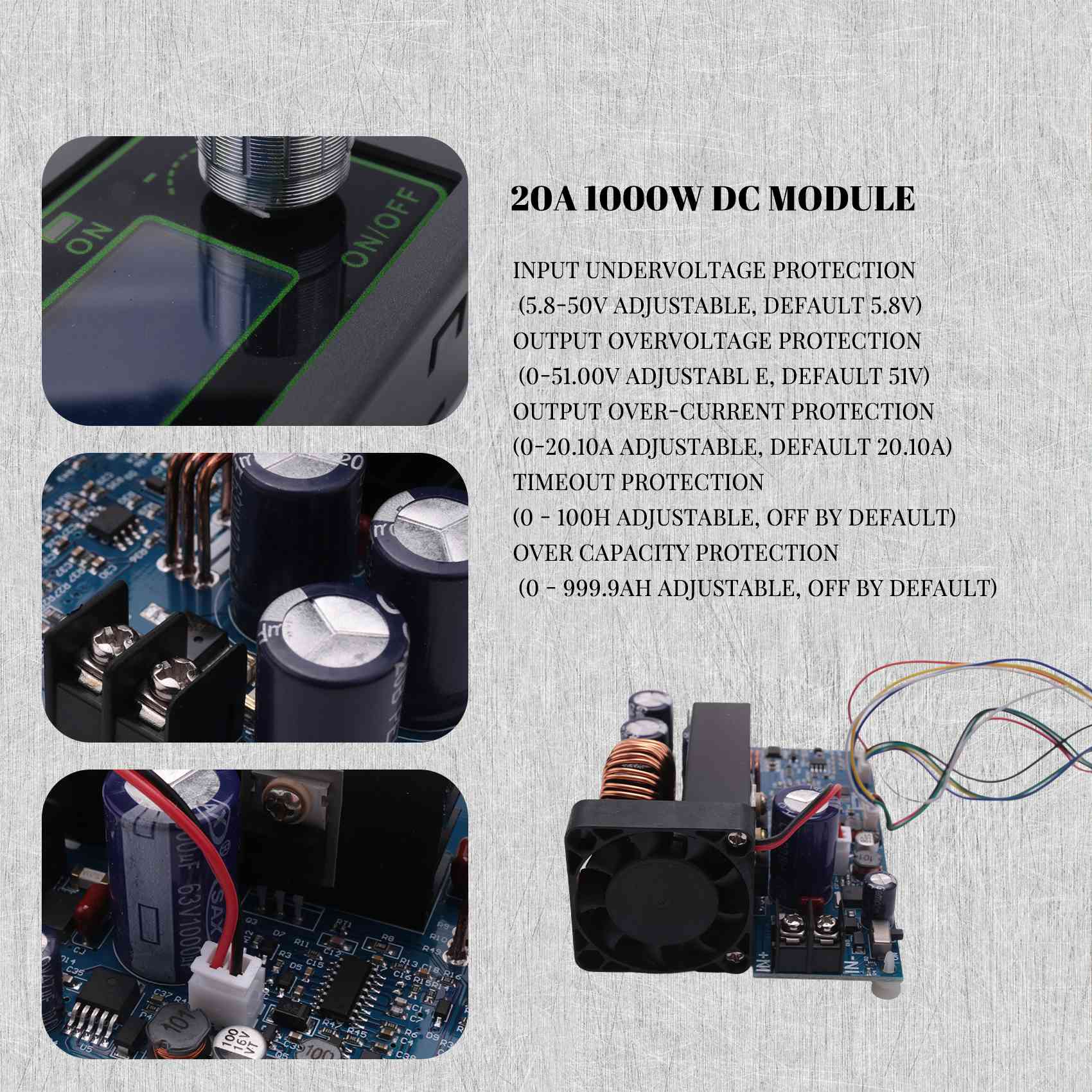 [NEWA08R】 WZ5020L 20A 1000W DC - đánh giá và giá Step Down Dc Power Supply Module 1000W